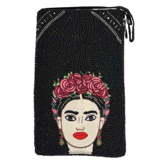 Frida Kahlo Self-Portrait Beaded Shoulder Bag