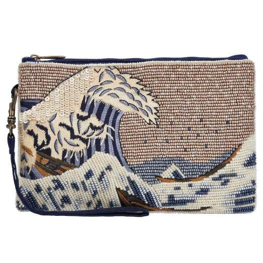 Hokusai The Great Wave Beaded Shoulder Bag