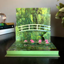 Monet's Water Lilies & Japanese Bridge Pop-Up Card