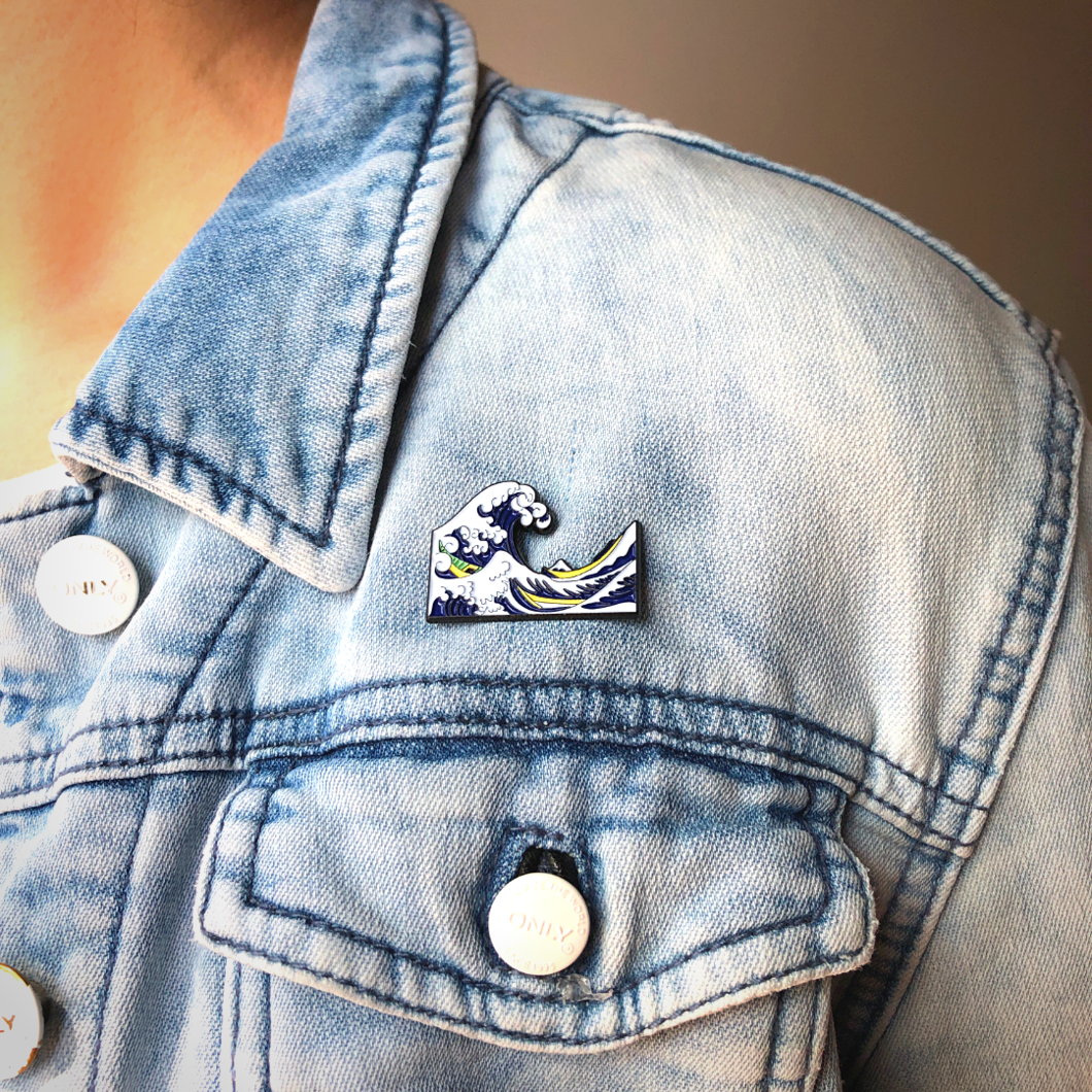 The Great Wave Lapel Pin