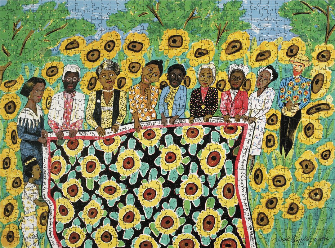 Faith Ringgold: Sunflower Quilting Bee at Arles 1,000-Piece Jigsaw Puzzle