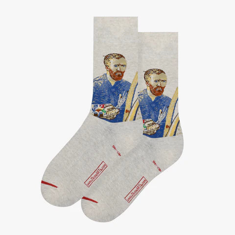 Vincent van Gogh Self Portrait as Painter Socks
